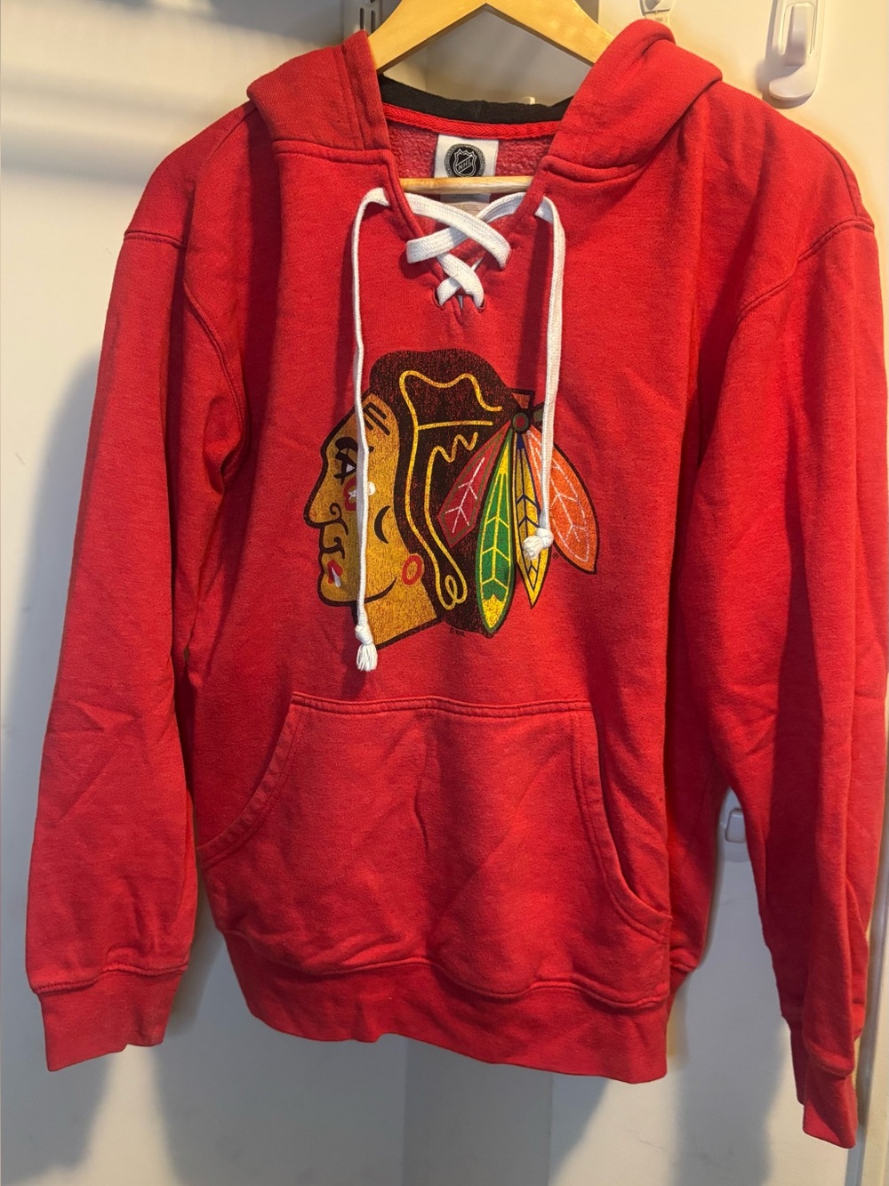 Chicago NHL Red Crewneck Hoodie